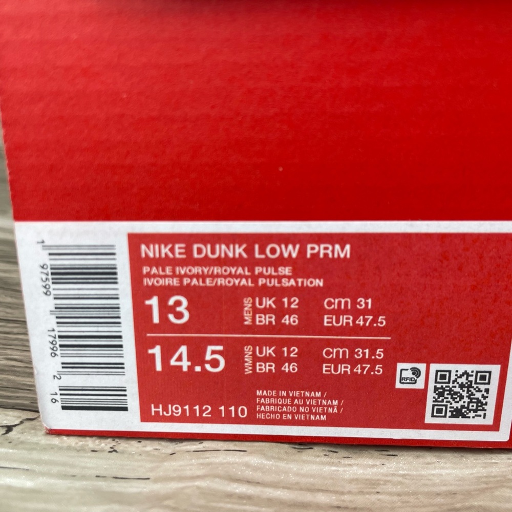 NEW Nike Dunk Low Premium Pale Ivory Blue Men's Sizes HJ9112-110 - Picture 8 of 8